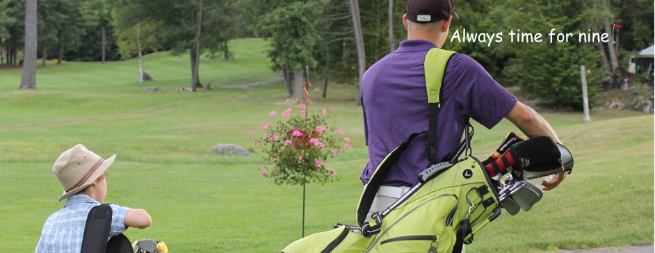 Picturesque nine hole golf course in Lanark Ontario, near Perth and Ottawa - tree lined fairways, meandering creek and challenging elevation changes