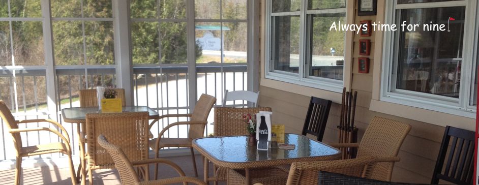 Picturesque nine hole golf course in Lanark Ontario, near Perth and Ottawa - tree lined fairways, meandering creek and challenging elevation changes