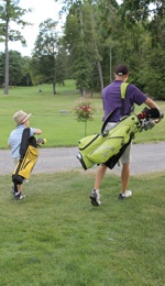 Picturesque nine hole golf course in Lanark Ontario, near Perth and Ottawa - tree lined fairways, meandering creek and challenging elevation changes