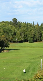 Picturesque nine hole golf course in Lanark Ontario, near Perth and Ottawa - tree lined fairways, meandering creek and challenging elevation changes