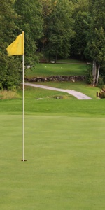 Picturesque nine hole golf course in Lanark Ontario, near Perth and Ottawa - tree lined fairways, meandering creek and challenging elevation changes