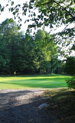 Picturesque nine hole golf course in Lanark Ontario, near Perth and Ottawa - tree lined fairways, meandering creek and challenging elevation changes